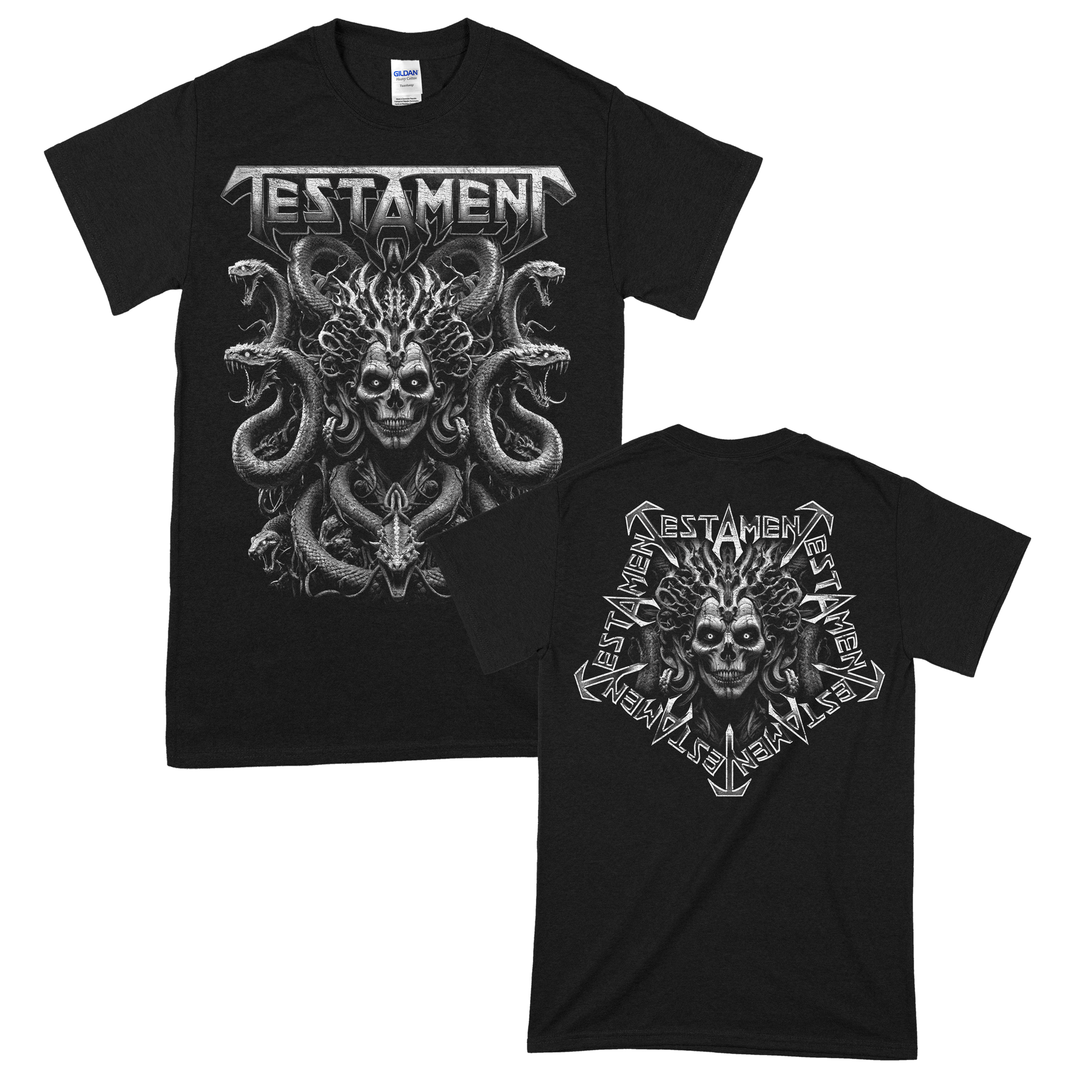 Testament Merch Table Testament (Medusa) T-Shirt β Testament EU/UK Store