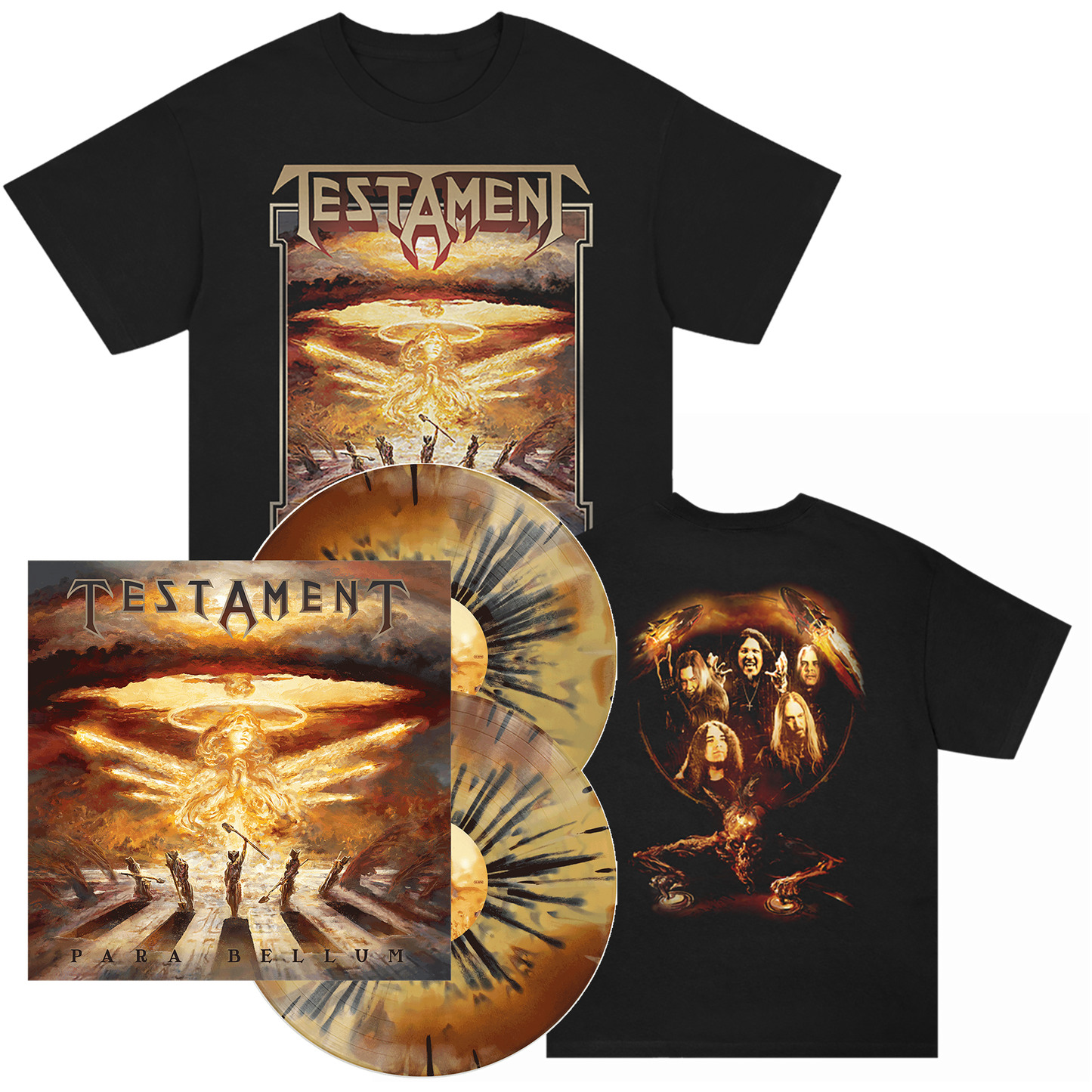 Para Bellum | 2xYellow/Brown Swirl w/Black Splatter Vinyl Bundle